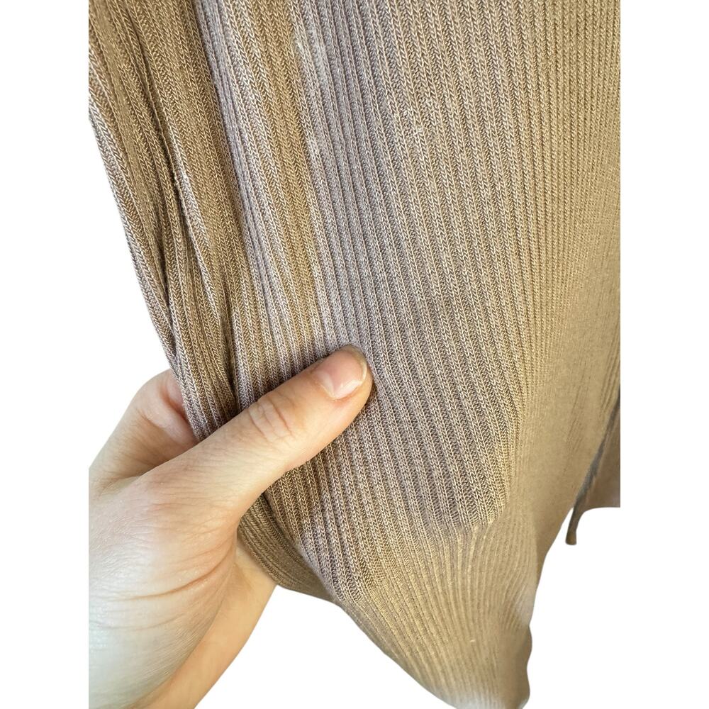 FAHERTY Roscoe Legend Rib Wide Leg Pants Sz Small Loungewear Cozy Light Brownie - Picture 6 of 12